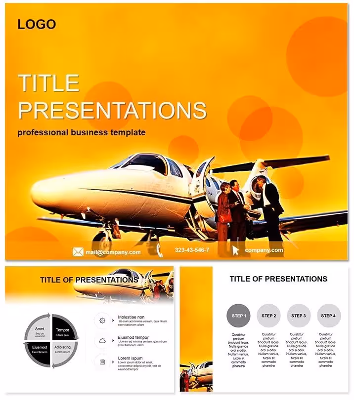 Propel Your Aviation Pitches with Elite Business Aircraft Slides