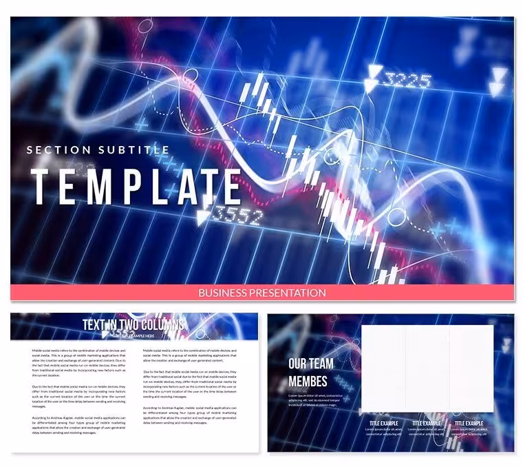 Dealing center - Forex charts Keynote template