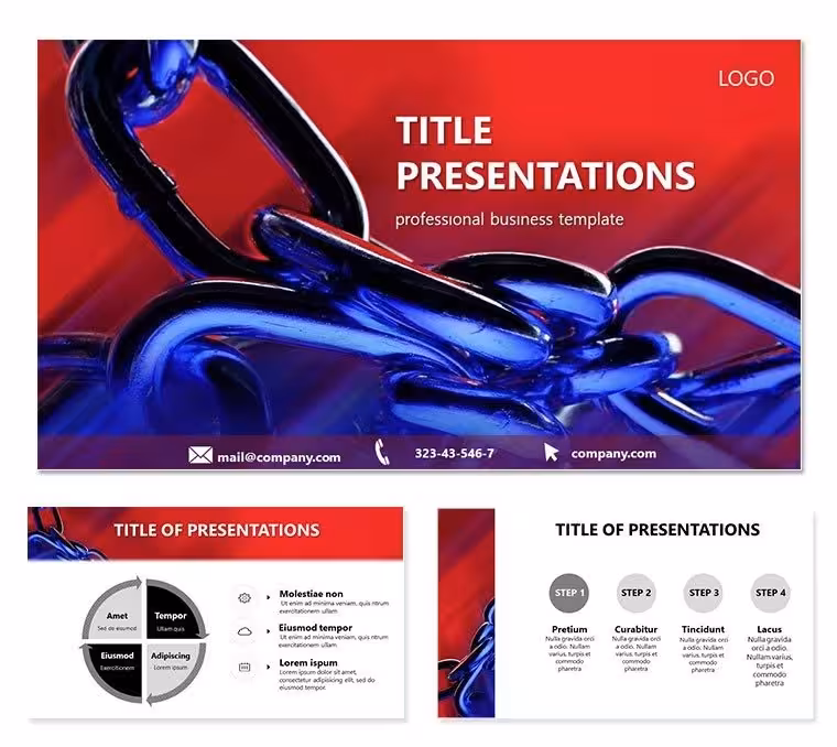Linking Ideas Chain-Inspired PowerPoint Template: Weave Connections