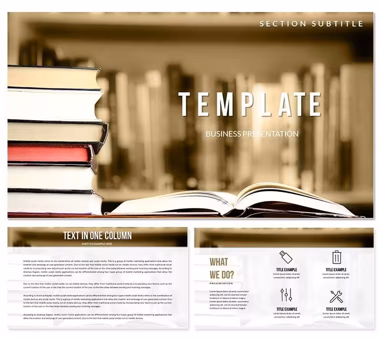 Book and Study Keynote templates - Themes