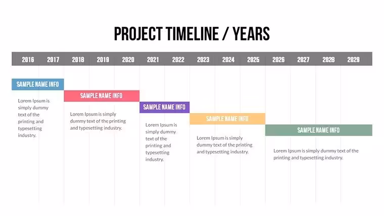 Project Timeline Keynote Charts Template