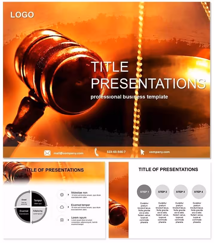 Strategic Business Law PowerPoint Template