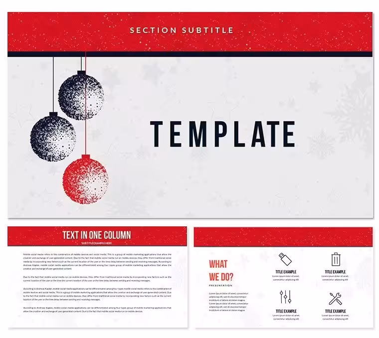 Christmas Holiday Background Keynote templates