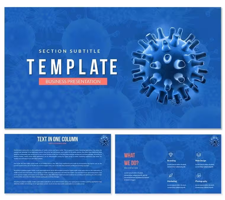 Bacteria - Virus protection Keynote template