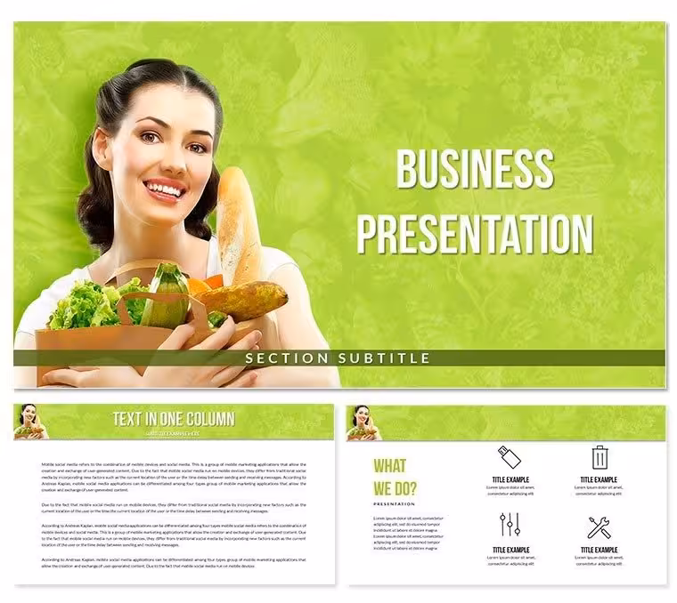 Healthy Food Keynote Themes Templates