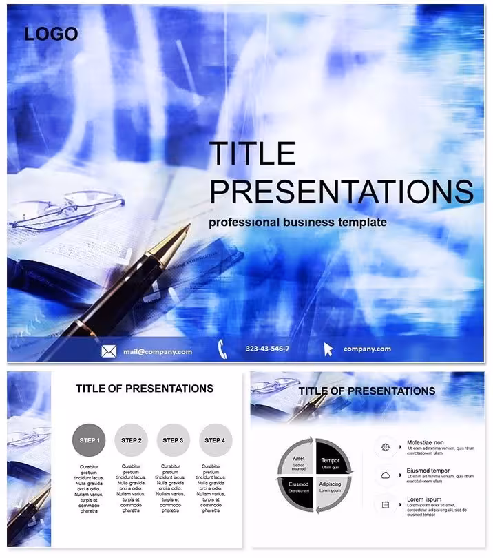 Pen for Making Deals Keynote Template: Close with Confidence