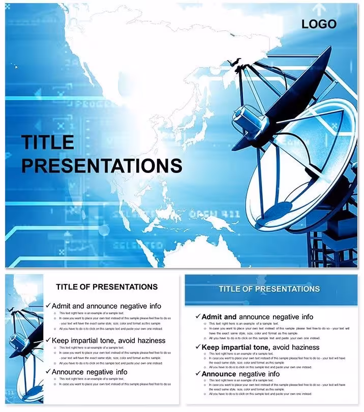 Global Satellite Communication Keynote Template