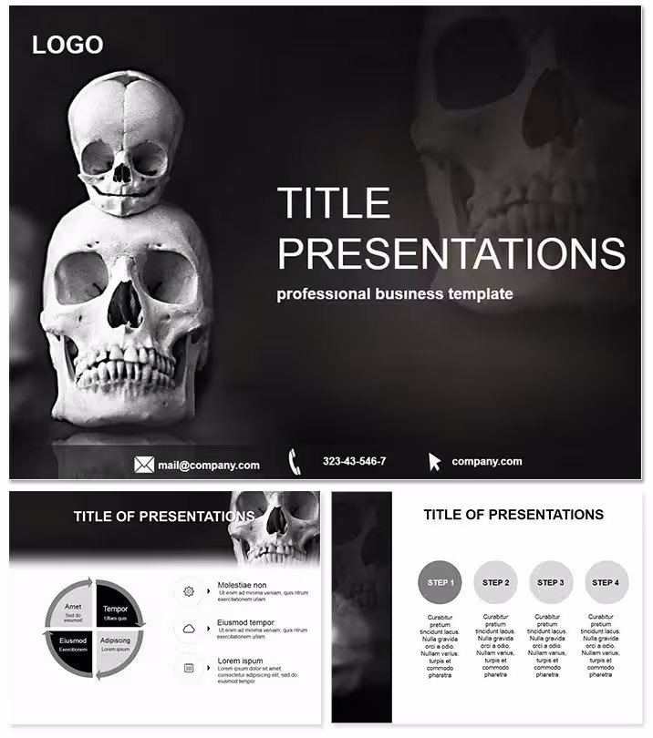 Death Statistics PowerPoint Template Insights