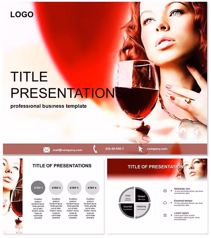 Sophisticated Drink Wine Keynote Designs