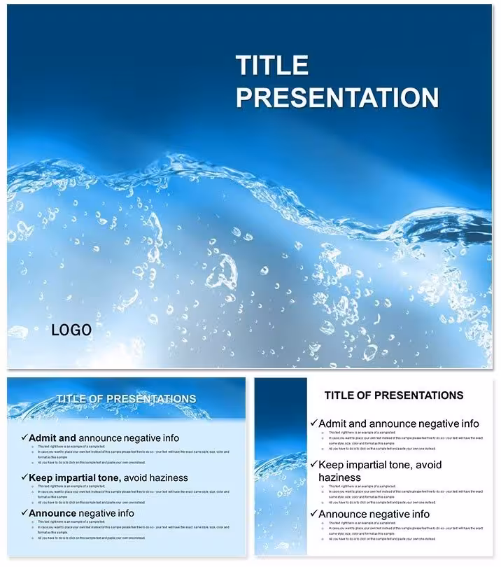 Water Basis of Life PowerPoint Presentation Template