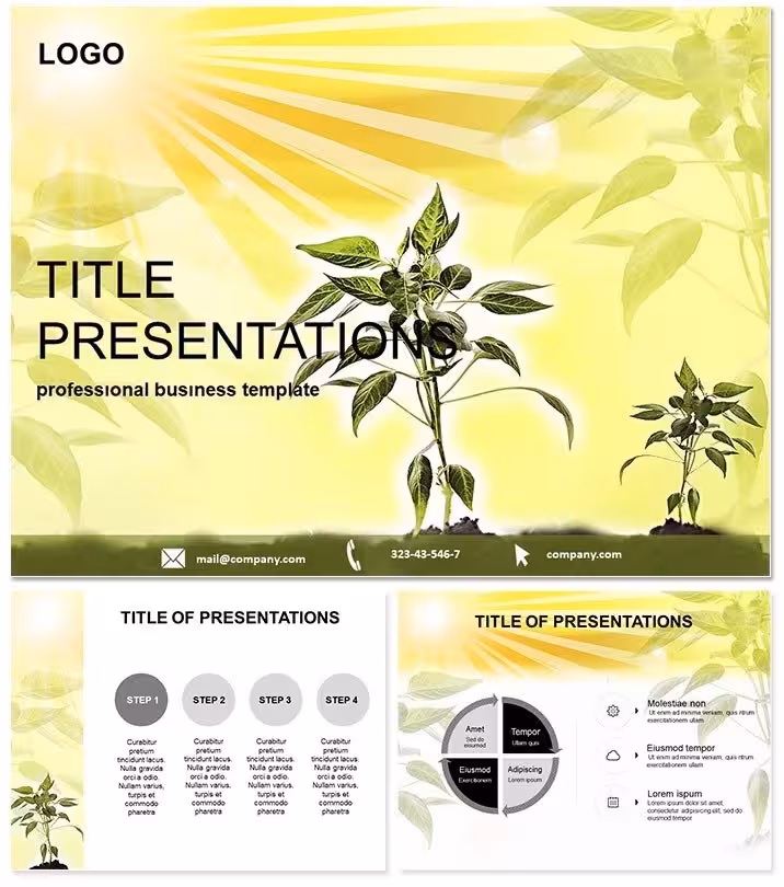 Growing Plants Keynote Template: Blossom Your Ideas