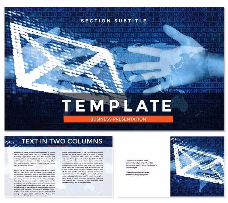 Service Massive Email Mailings Keynote Presentation Templates