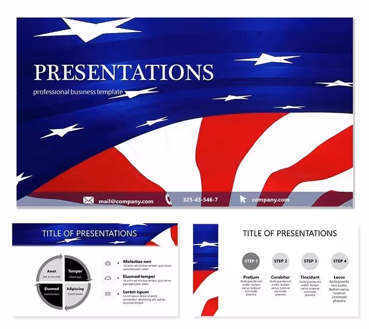 United States Flag PowerPoint template Presentation