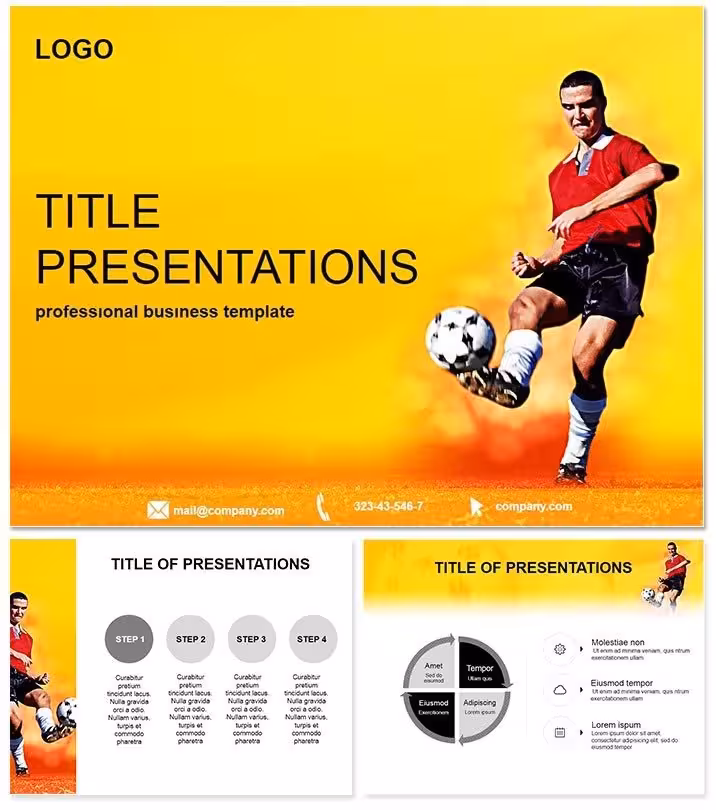 Soccer Player Keynote Template: Score Big in Presentations