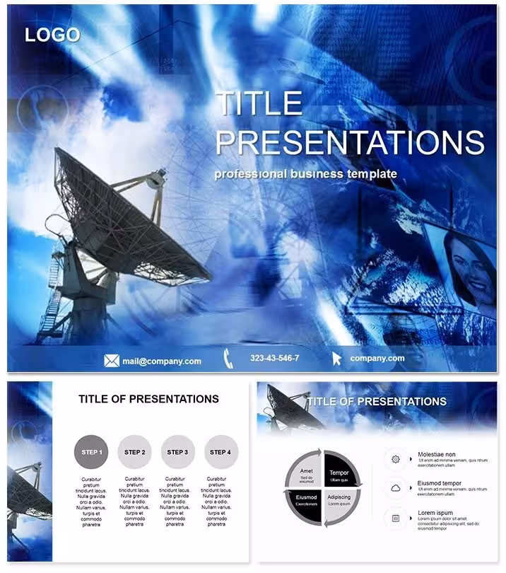 Revolutionize Tech Presentations with Satellite Receiver Keynote Template