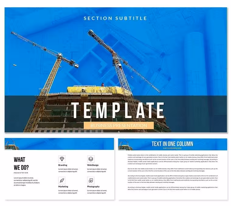 Construction Project PowerPoint Template