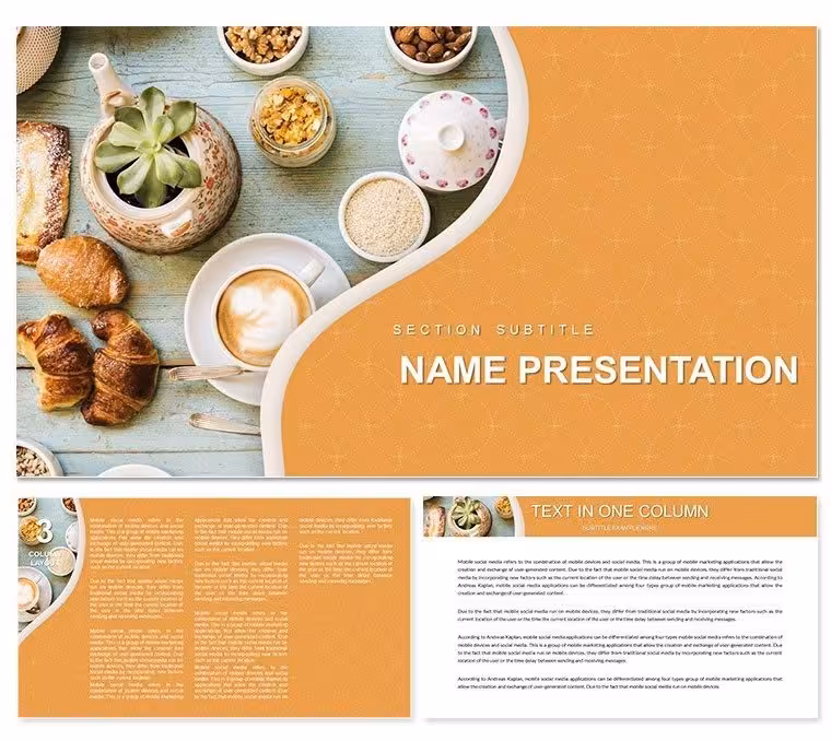 Healthy Lunch Recipes Good Food Keynote Template