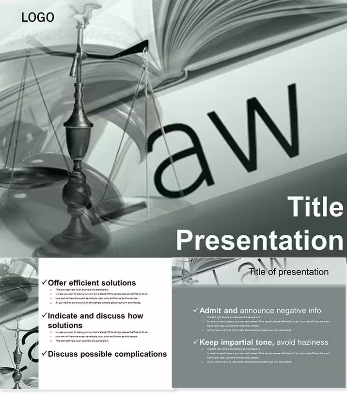 Professional Legal Court Keynote Template