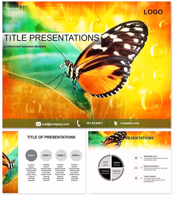 Rare Butterfly Keynote Template for Nature Lovers