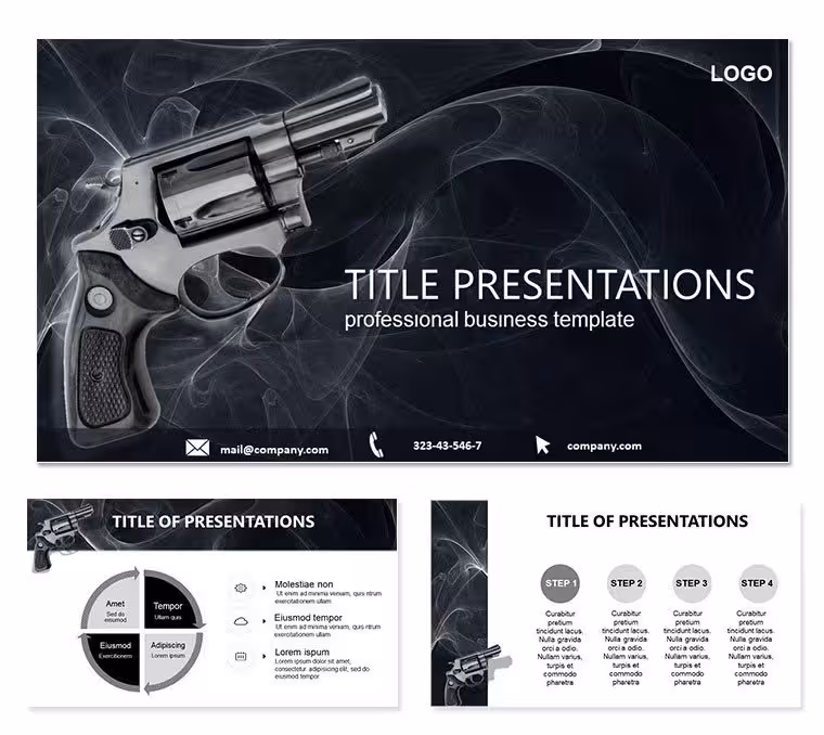 Gun Shot PowerPoint Template: Decode Impacts with Tactical Clarity