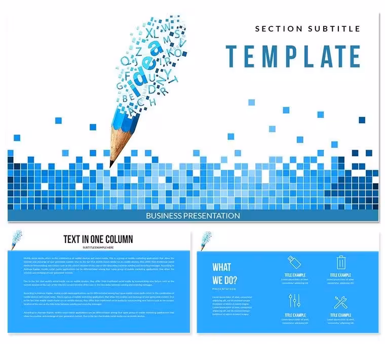 Pen Ideas Keynote templates Presentation