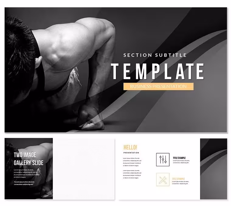 Push-ups from the floor: technique Keynote Template