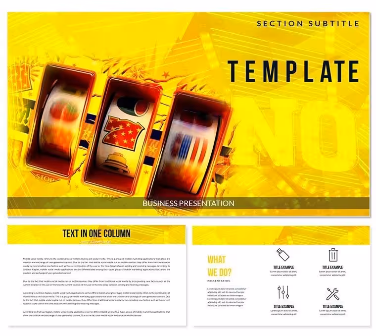Jackpots: Premium Online Casino Template for Keynote Presentation