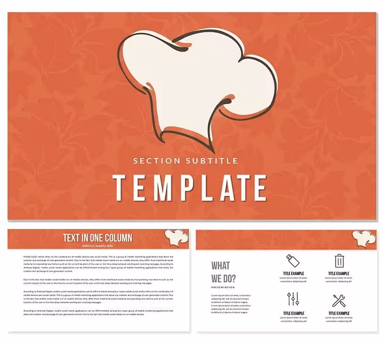 Cafe Restaurant Keynote templates Presentation