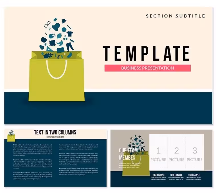 Online Shopping Keynote templates