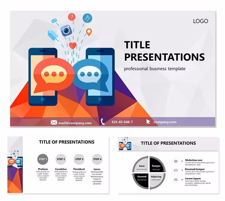 Online Social Websites Keynote Template