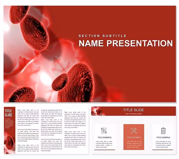 Blood Analysis Keynote Template: Illuminating Diagnostics with Clarity