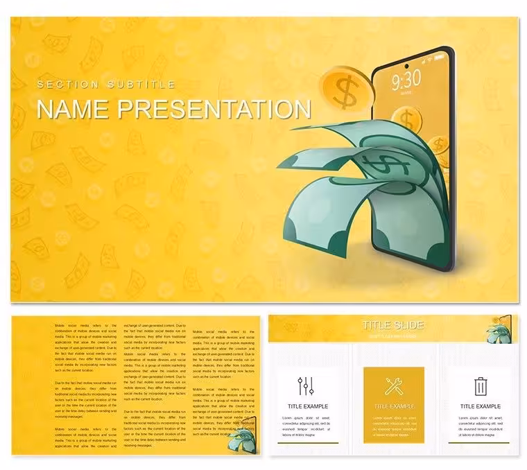 Cashback Smartphone Keynote Template: Charge Up Your Finance Decks