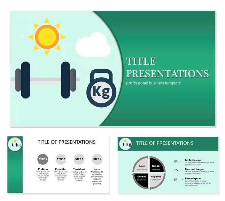 Ultimate Weight Lifting Keynote Template - Download Presentation