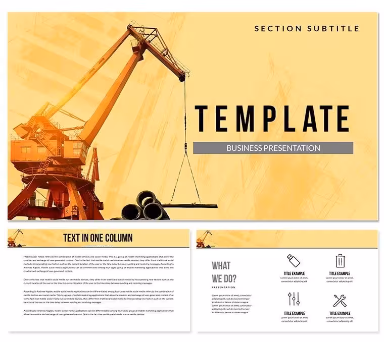 Crane Industrial Services Keynote templates - Themes