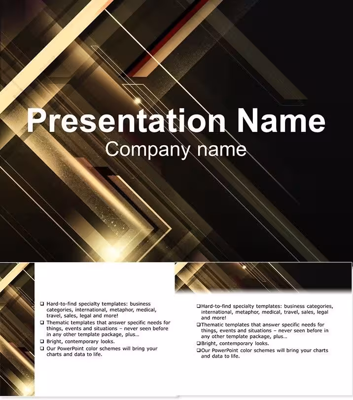 Radiant Luminescent Lines Keynote Themes