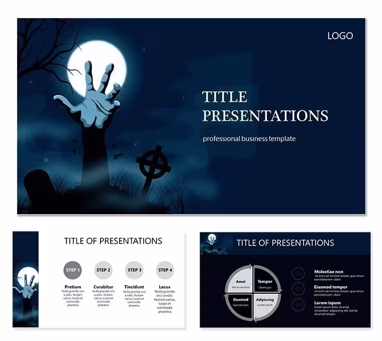Halloween Keynote Template - Happy Holiday Diagrams | Fully Editable | Instant Download