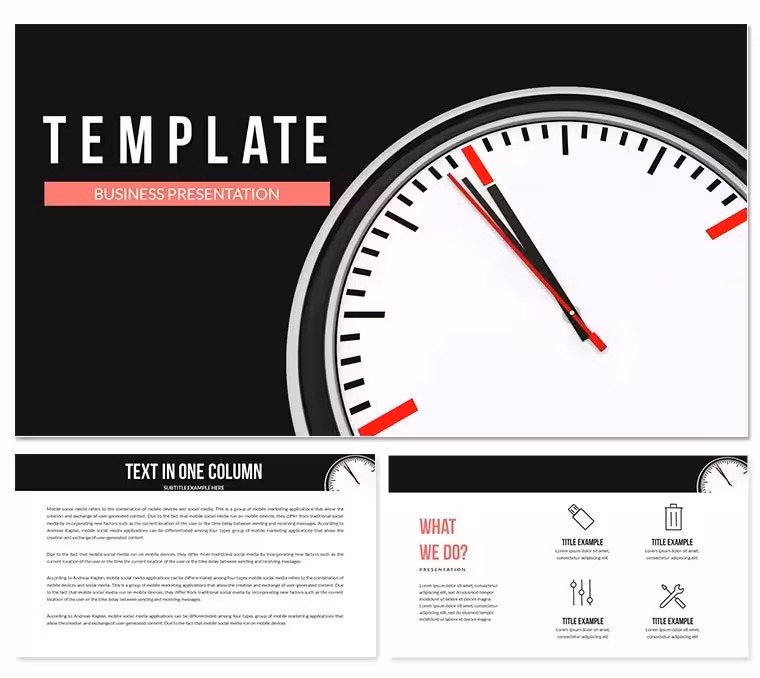 Personal World Clock Keynote templates - Themes