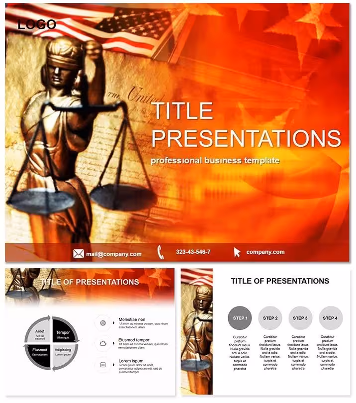 Judgment of Justice PowerPoint Template