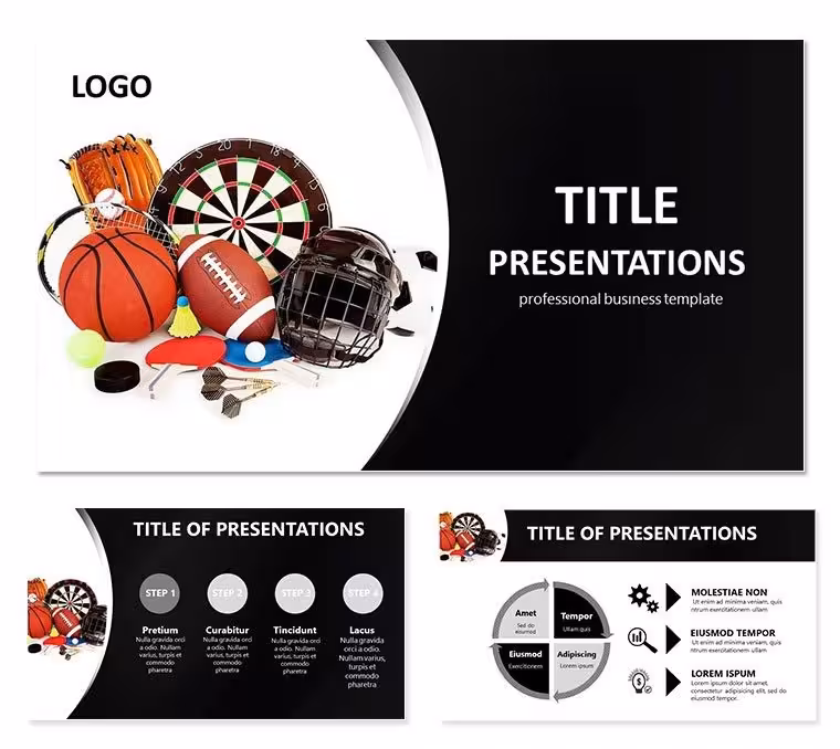 All objects for sports Keynote templates