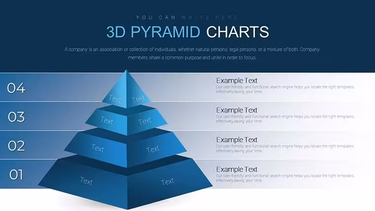 3D Pyramids Keynote Charts - Fully Editable | ImagineLayout