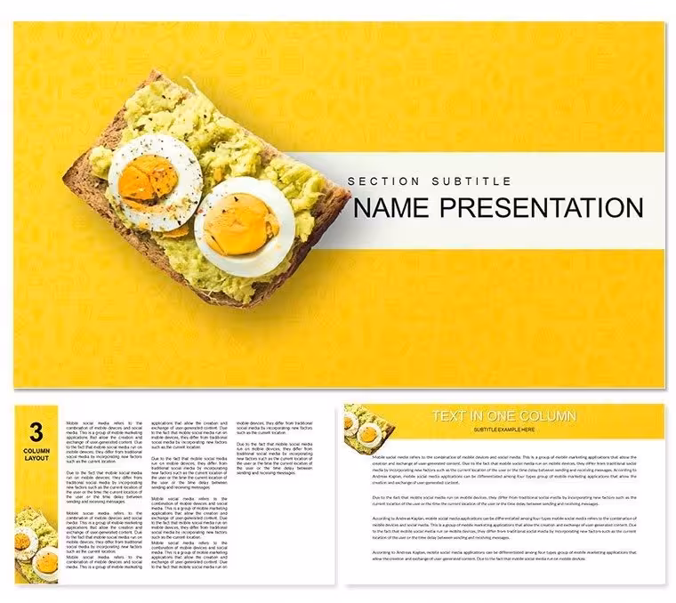 Top Sandwich Recipes Keynote templates