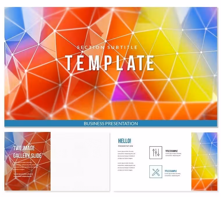 Grid simulation Keynote template