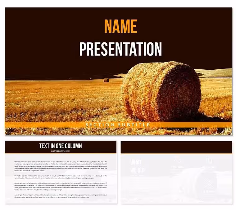 Crop Yield Keynote Templates - Themes