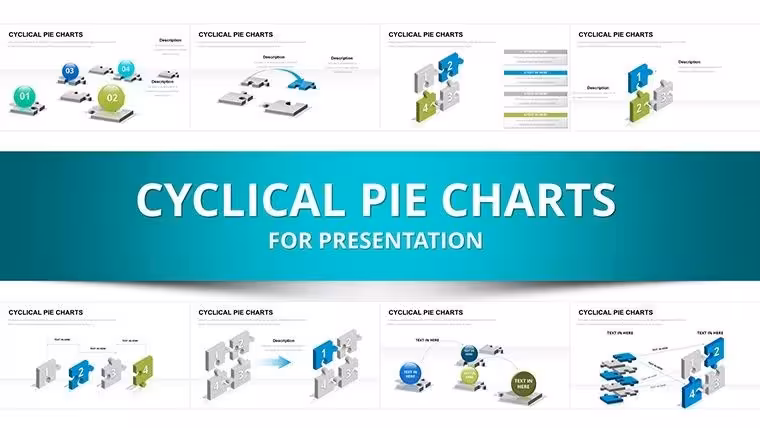 3D Puzzle Spheres Keynote Template: Puzzle Together Persuasive Presentations