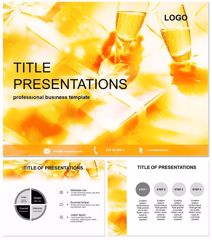 Holiday Gift PowerPoint Template: Unwrap Presentation Magic