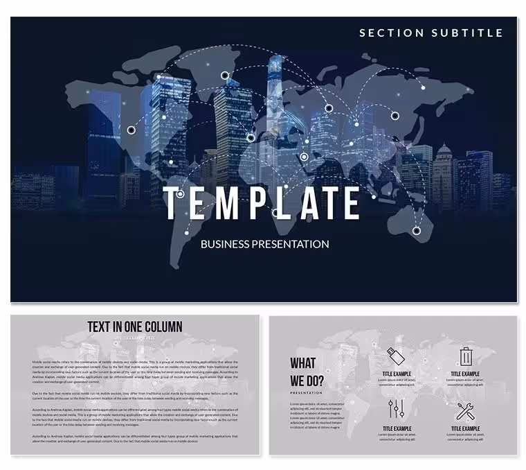 Economic Globalization Keynote templates