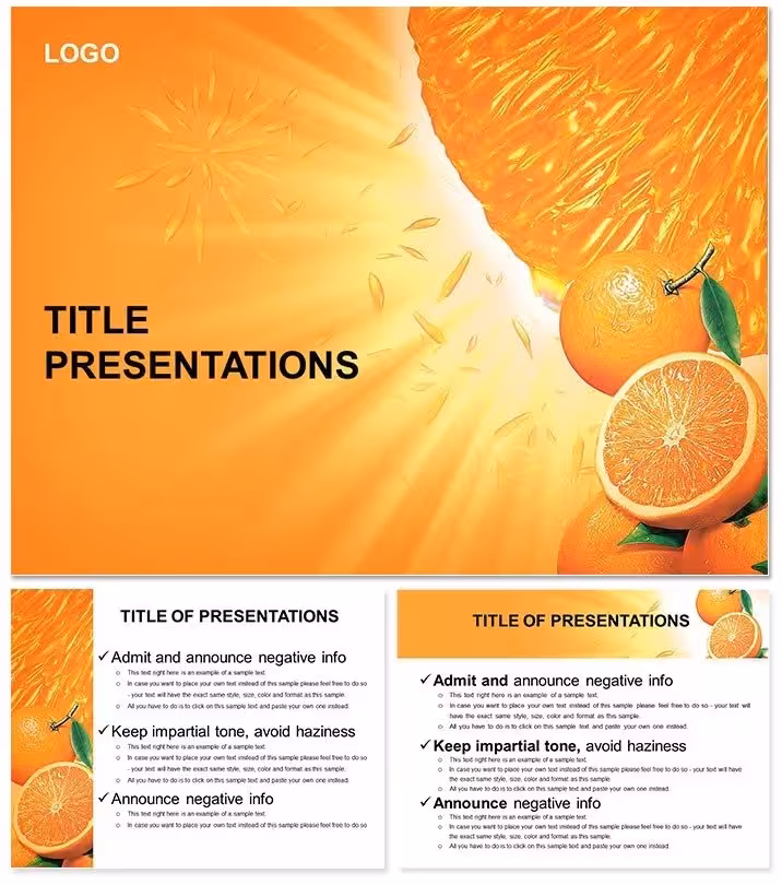 Useful Properties Orange Keynote for Vibrant Talks