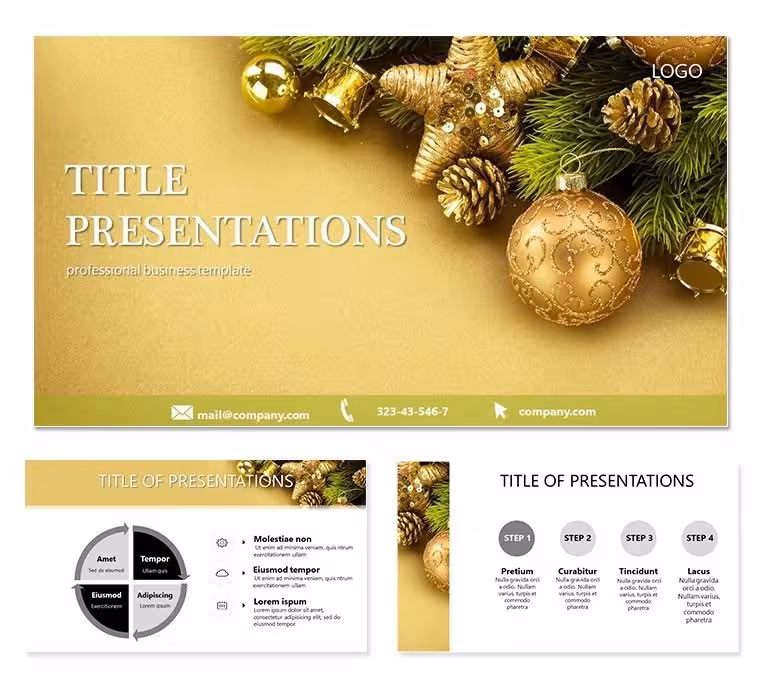 Festive Christmas New Year PowerPoint Template