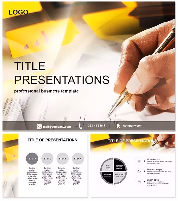 Versatile Business Document Keynote Template