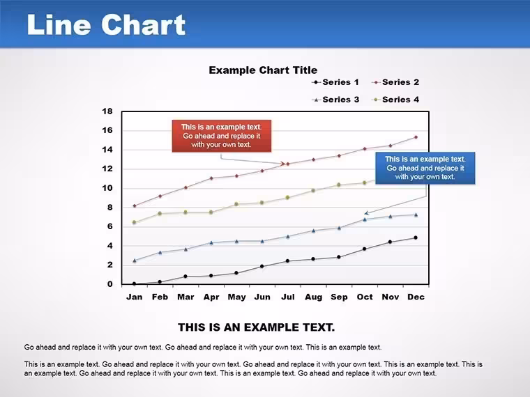 Lines Keynote Charts Template: Visualize Trends Effortlessly